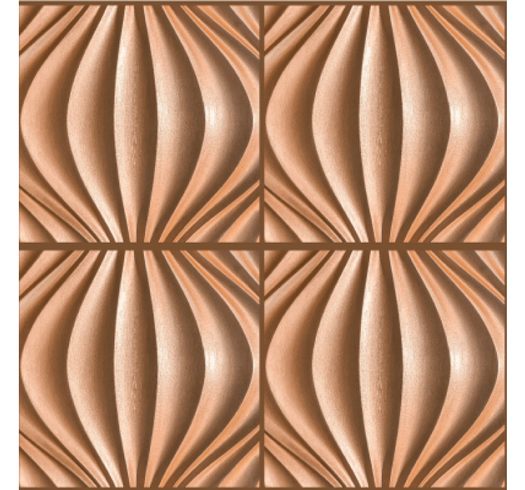 墙纸餐厅带有3d沙效果 - TenStickers