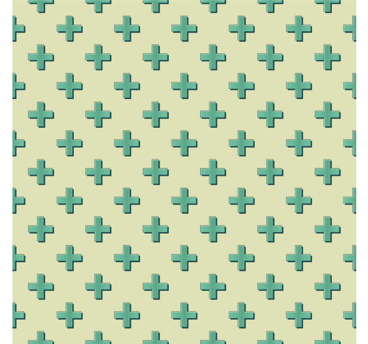 几何墙纸薄荷加形状 - TenStickers
