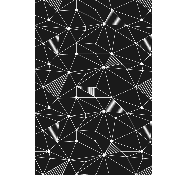 几何墙纸展现大胆几何形状 - TenStickers