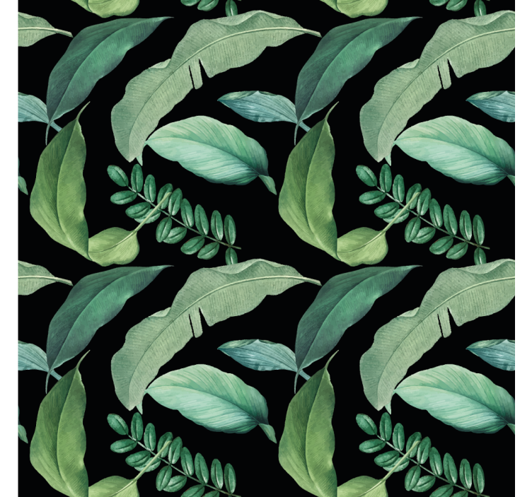 墙纸性能展现生机盎然的绿色植物 - TenStickers