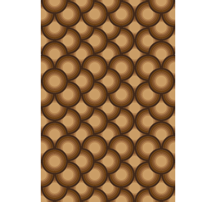 传统墙纸带来棕色阳光的温暖 - TenStickers