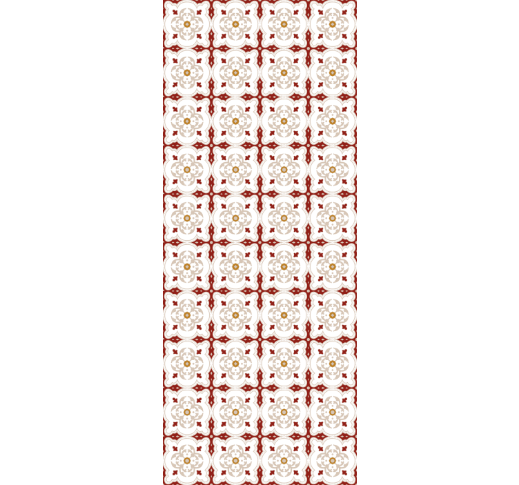 墙纸瓷砖红色造型瓷砖 - TenStickers