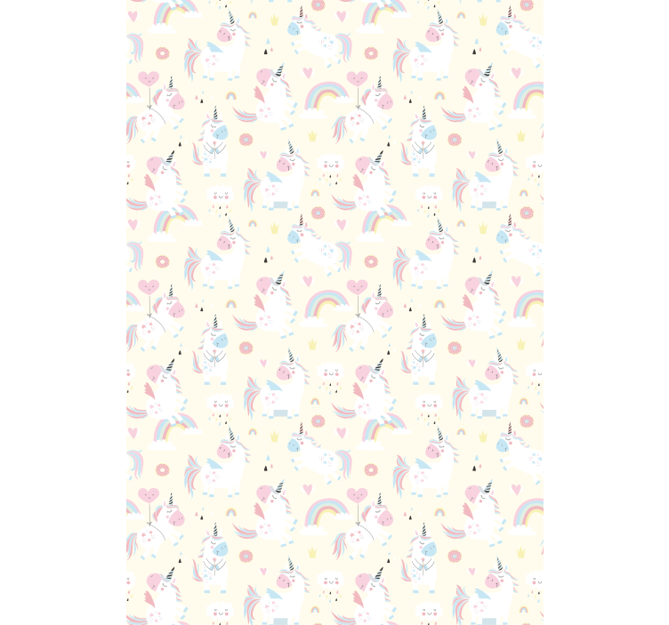 孩子房间墙纸梦幻独角兽 - TenStickers