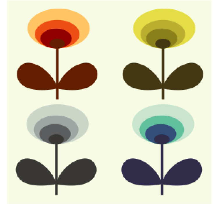 传统墙纸展现70年代复古风情 - TenStickers