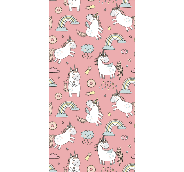 孩子房间墙纸带来魔幻独角兽的喜悦 - TenStickers