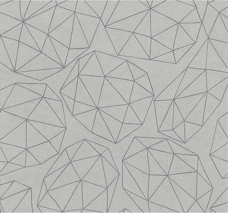 浴室墙纸适用宝石银光泽 - TenStickers