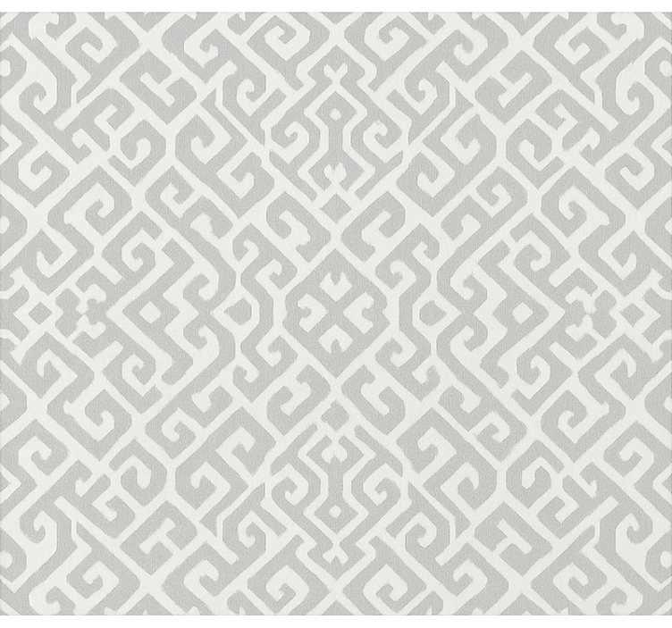 少女房卧室壁纸几何编织设计 - TenStickers
