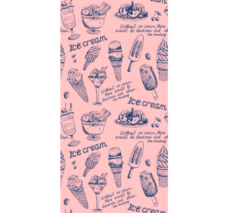 建筑墙纸冰淇淋的美味享受 - TenStickers