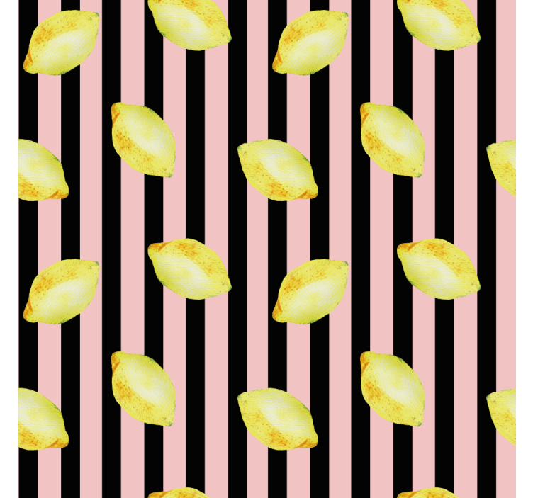 建筑墙纸活力柠檬图案 - TenStickers