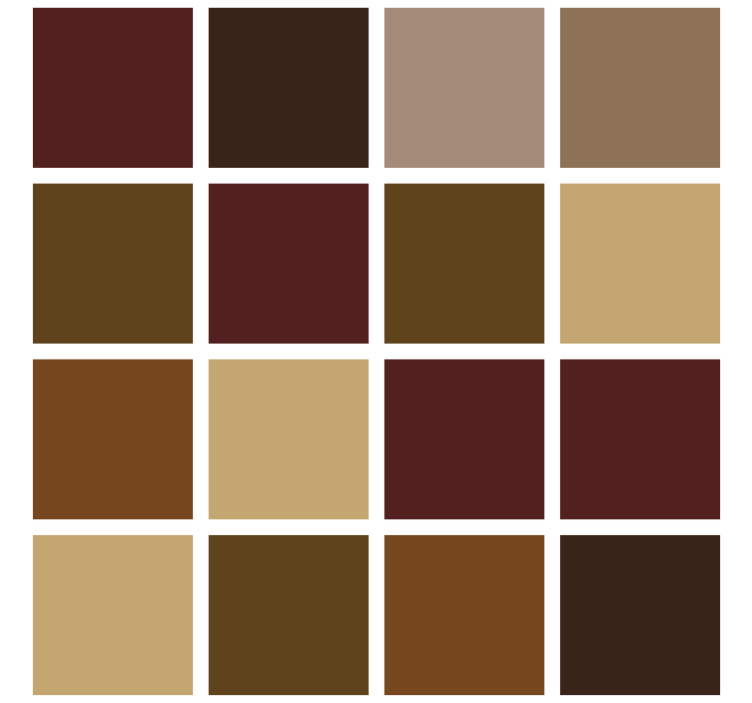 浴室墙纸温暖色块 - TenStickers