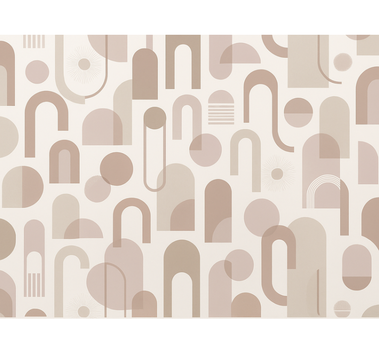 主卧墙纸现代图案设计 - TenStickers