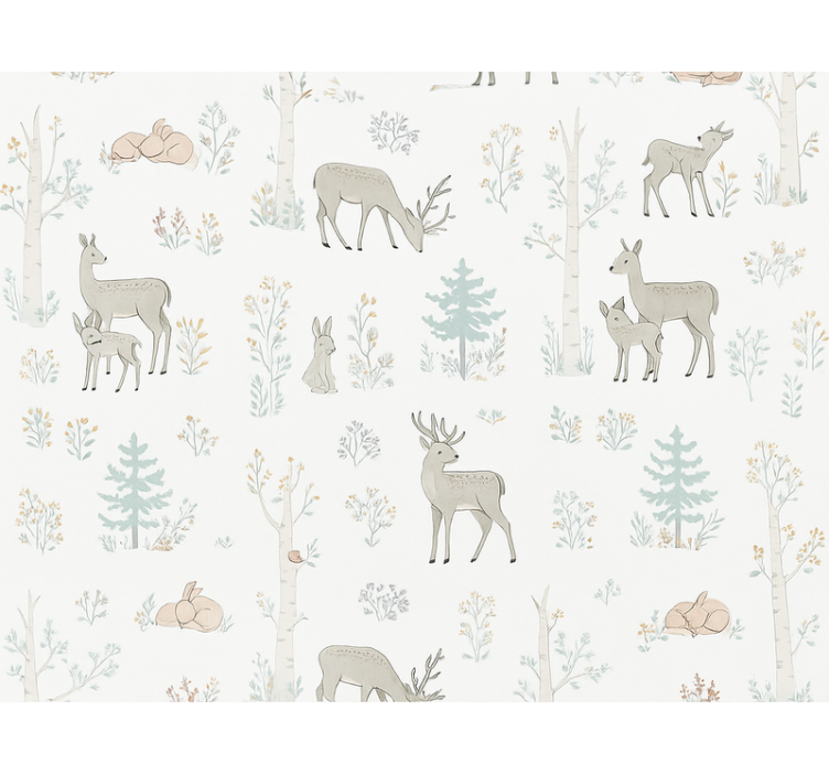 主卧墙纸儿童花卉图案 - TenStickers