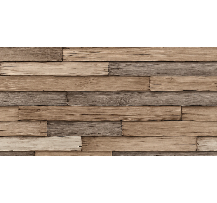 客厅装饰墙纸仿 rustic 3d 木纹 - TenStickers