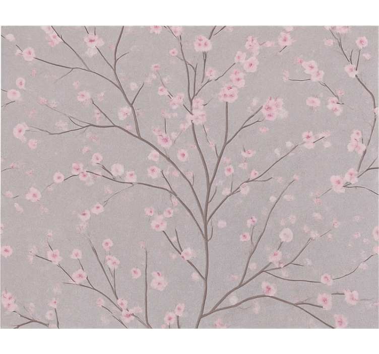 墙纸花卉暗淡樱花枝 - TenStickers