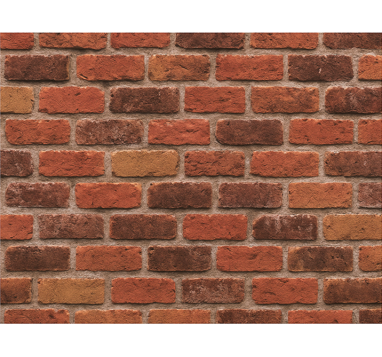 主卧墙纸乡村砖石风格 - TenStickers