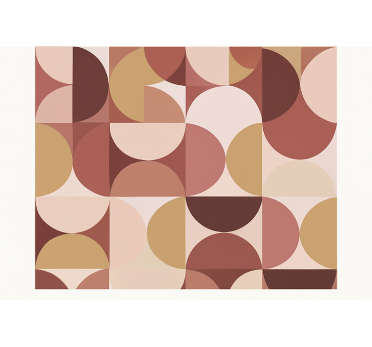 主卧墙纸复古粉色图案设计 - TenStickers