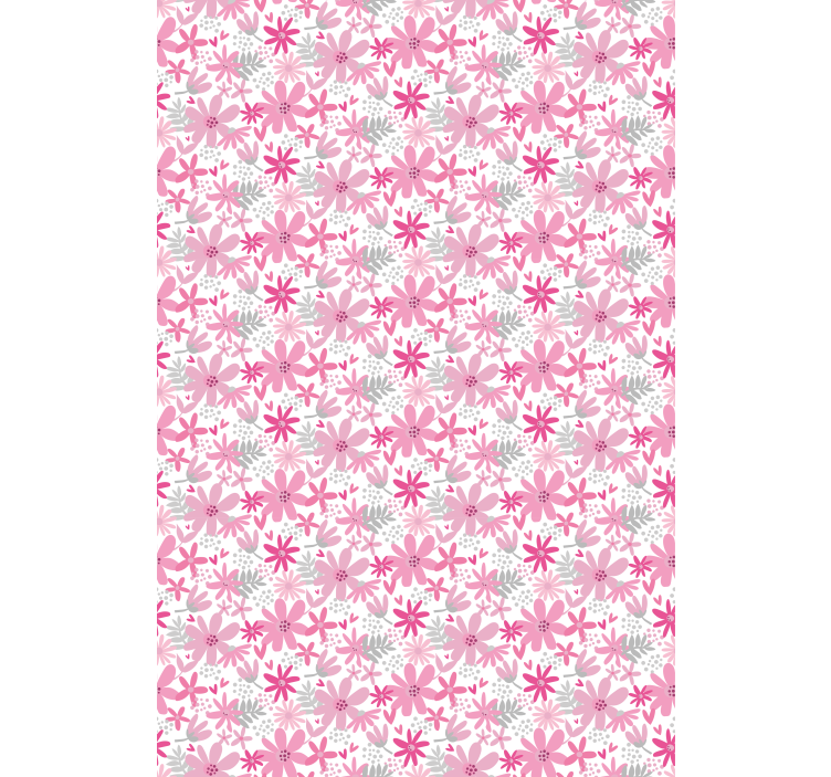 墙纸花卉 yambo粉色花卉印花 - TenStickers