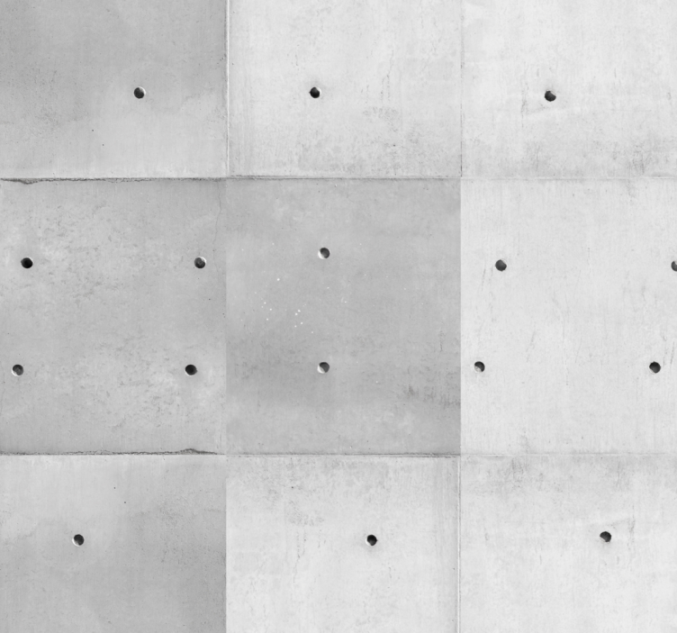 混凝土灰色墙纸的魅力 - TenStickers