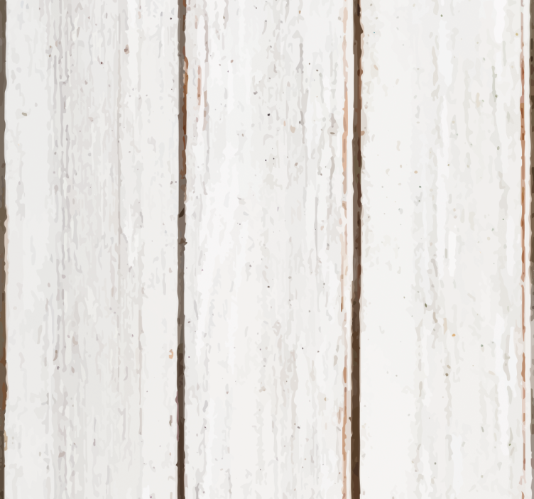 墙纸木质纹理白色面板 - TenStickers