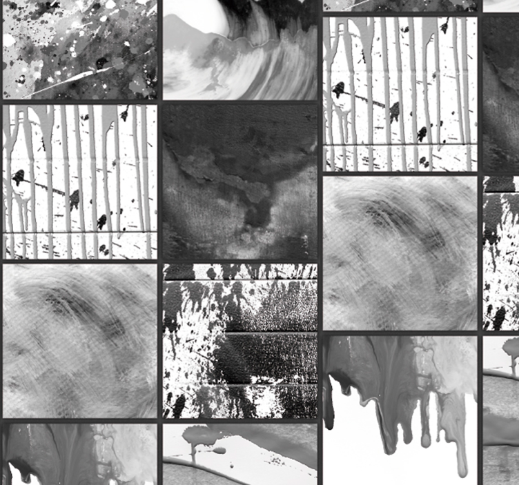 城市水彩艺术抽象壁纸 - TenStickers