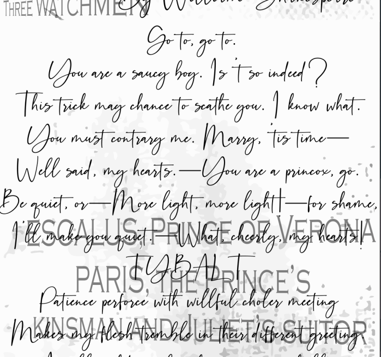 莎士比亚的恋人艺术壁纸 - TenStickers