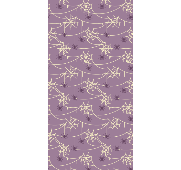 墙纸万圣节 蜘蛛网图案 - TenStickers