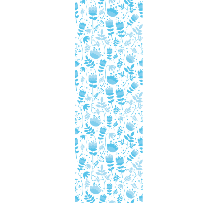 墙纸花卉 花卉剪影图案 - TenStickers