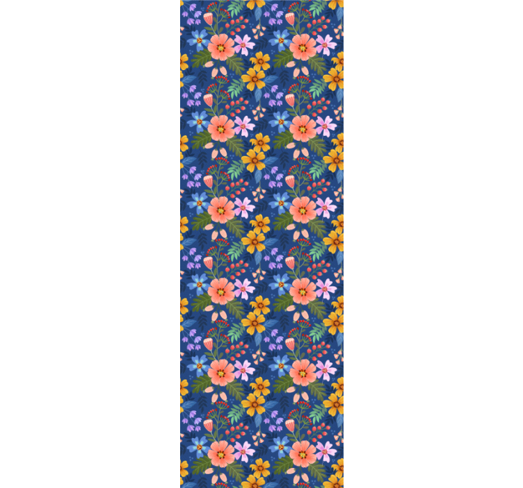 墙纸花卉 花束图案 - TenStickers