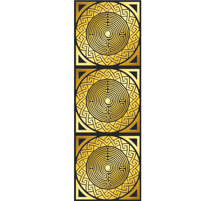 圆形曲折3d壁纸 - TenStickers