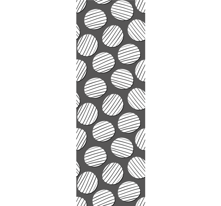 几何墙纸 几何圆圈图案 - TenStickers