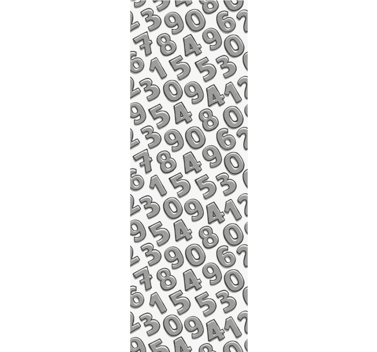 墙纸刻字数字排列 - TenStickers