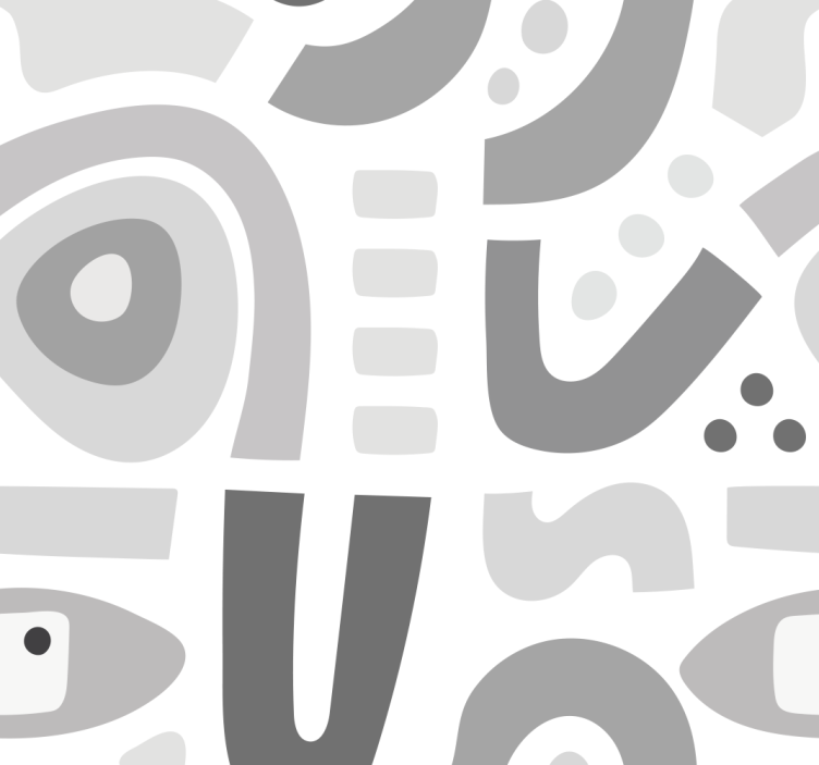 几何墙纸 抽象几何形状 - TenStickers