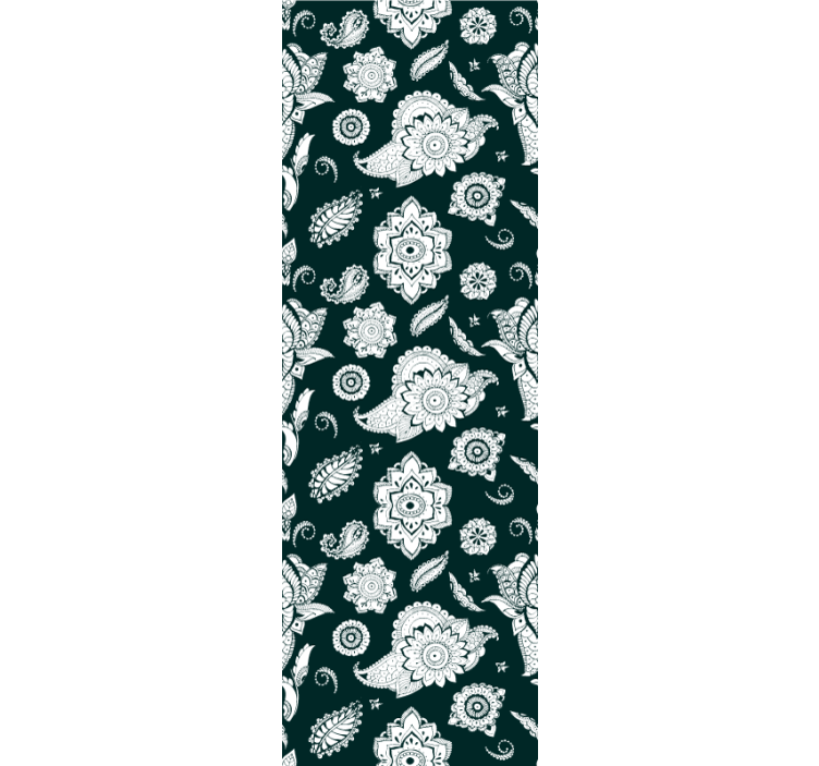 建筑墙纸 花卉瓷砖图案 - TenStickers