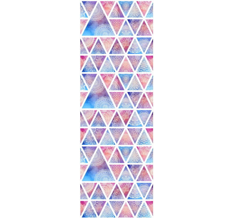 几何墙纸 几何三角阵列 - TenStickers