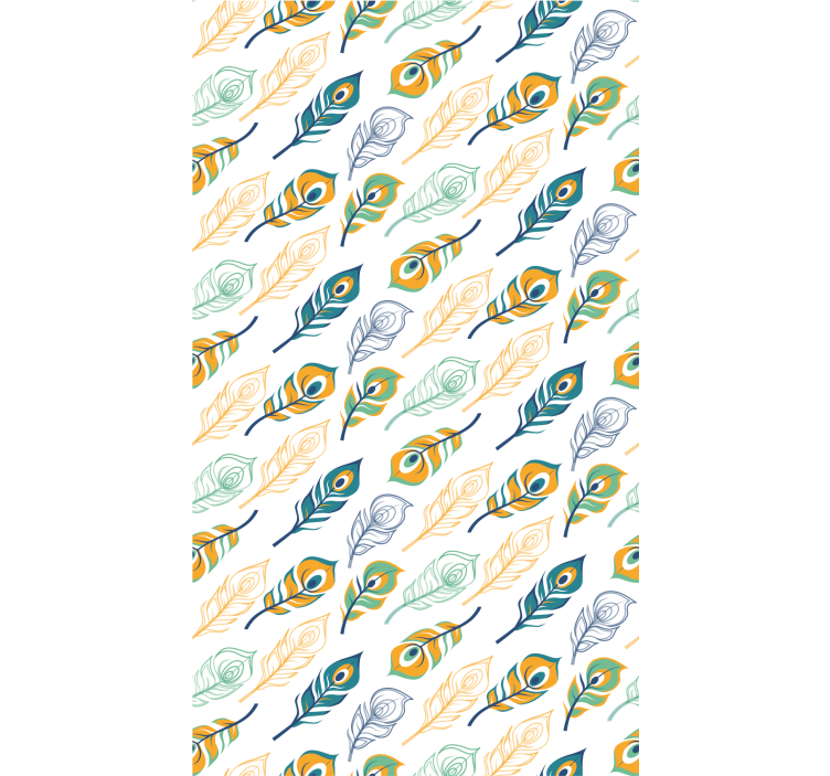 艺术墙纸 羽毛般的优雅 - TenStickers