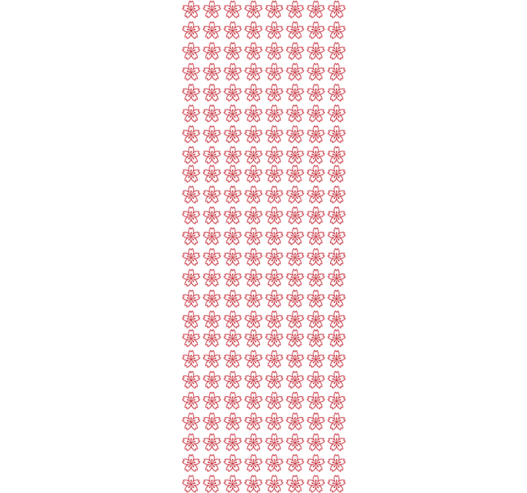 墙纸花卉 花的对称性 - TenStickers