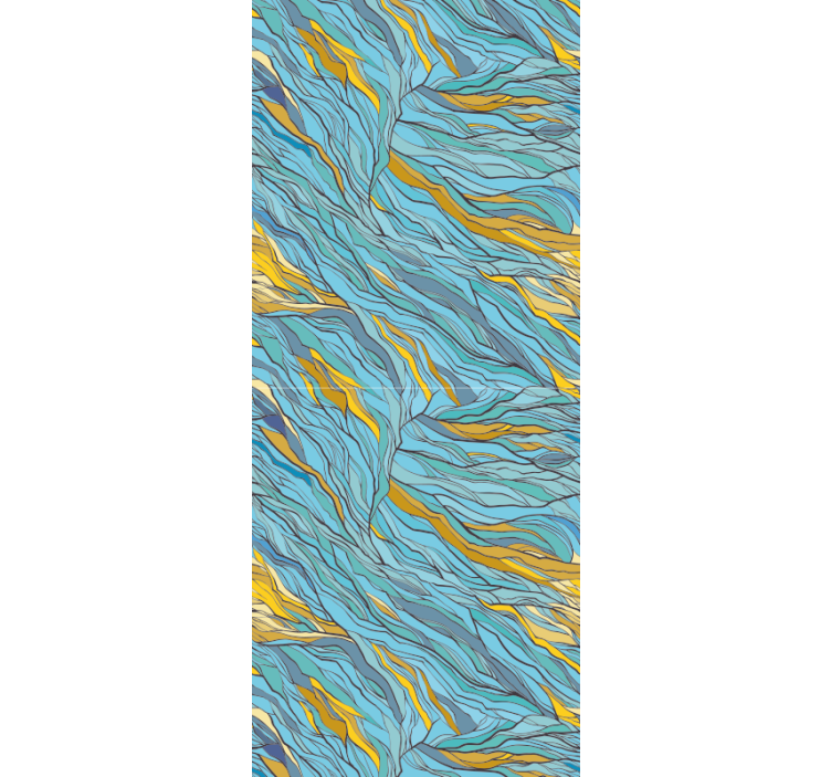 墙纸抽象 抽象有机流 - TenStickers