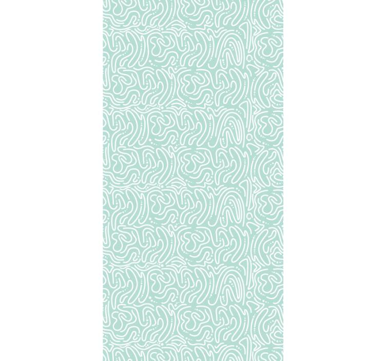 墙纸抽象 绿色迷宫 - TenStickers