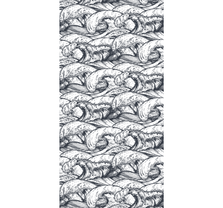 激动的海洋浴室壁纸 - TenStickers