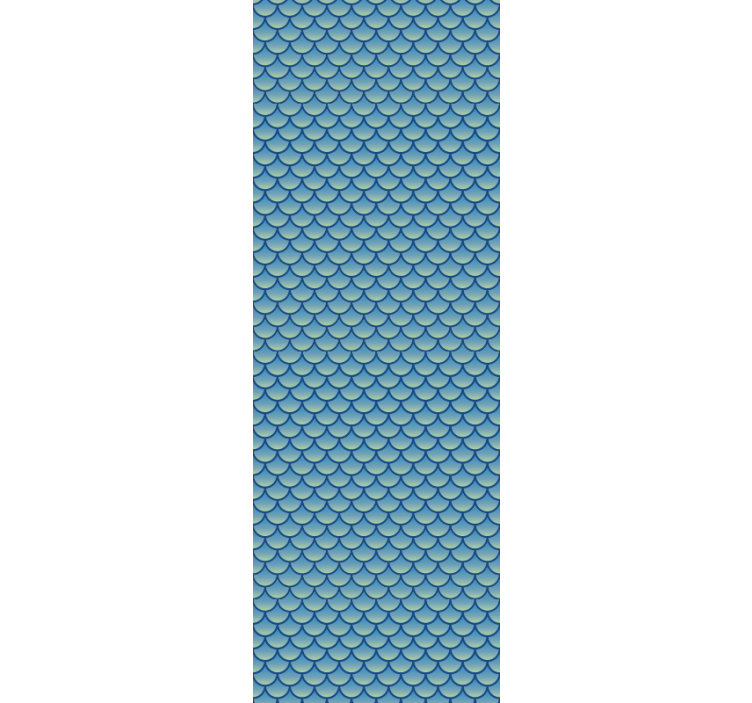 几何墙纸 鱼鳞纹 - TenStickers