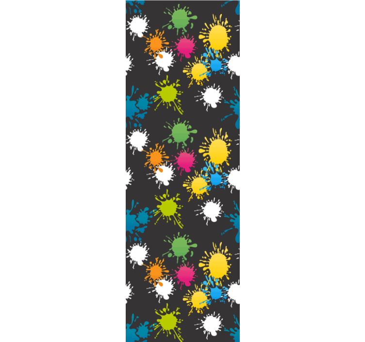 墙纸抽象 飞溅图案 - TenStickers