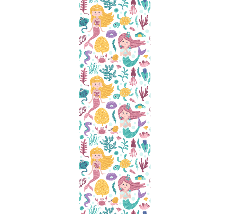孩子房间墙纸 美人鱼冒险 - TenStickers