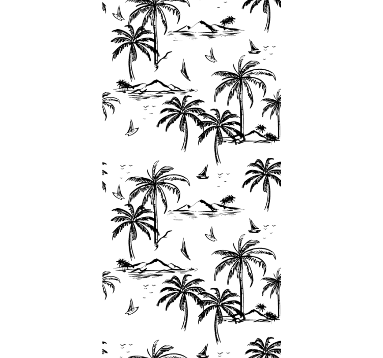 雨林壁纸展现热带岛屿风景 - TenStickers