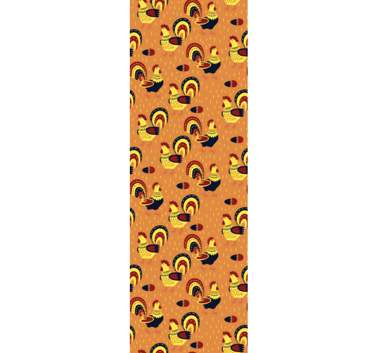 动物墙纸 公鸡图案 - TenStickers