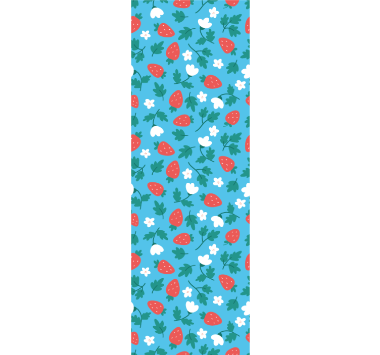 墙纸性能 草莓花 - TenStickers