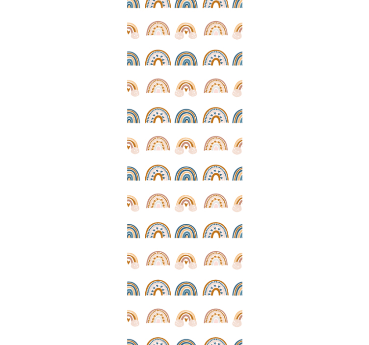 儿童壁纸 彩虹弧图案 - TenStickers
