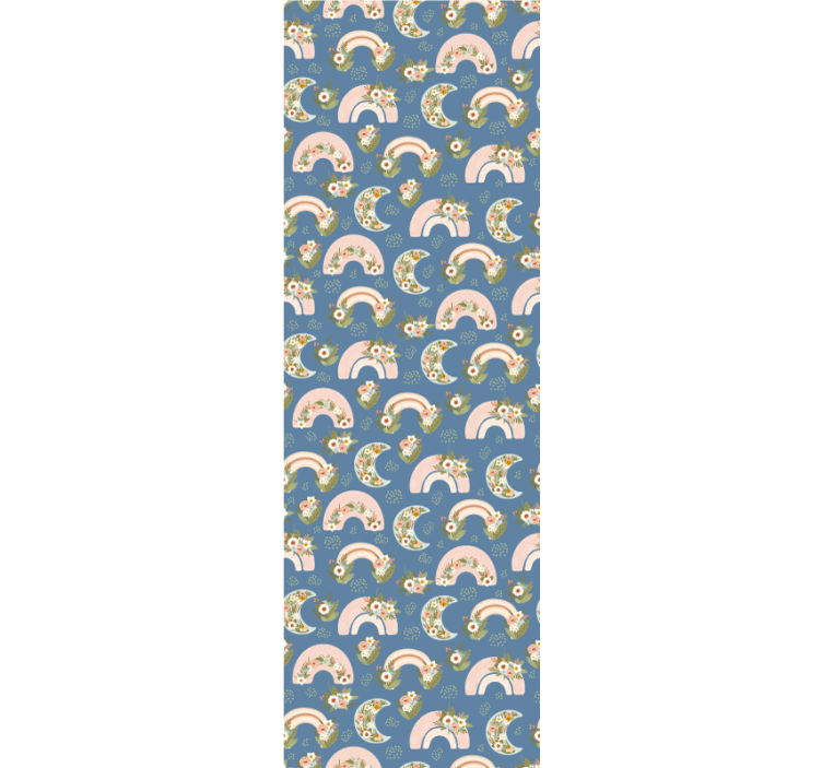 儿童壁纸 花彩虹 - TenStickers