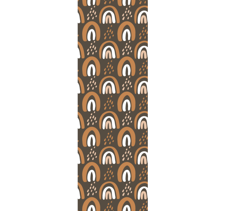 几何墙纸 几何弧形图案 - TenStickers