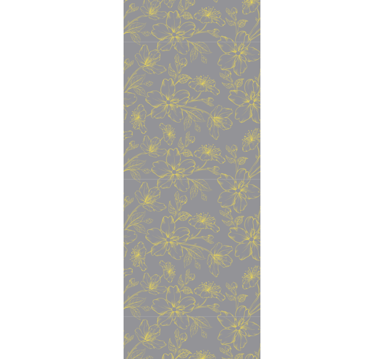 Pantone花乙烯基壁纸 - TenStickers