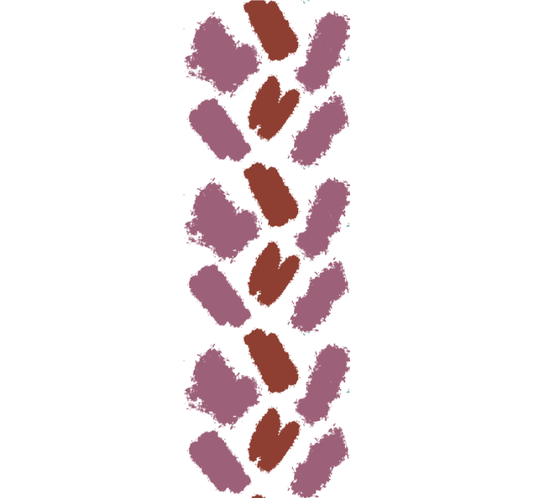 墙纸抽象 棕色笔触 - TenStickers